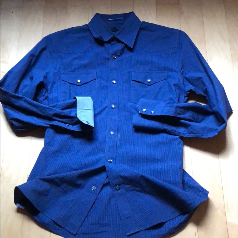 Banana Republic “Snap Button” button down mens S